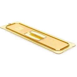 Bakeware Carlisle StorPlus Flat Lid For 1/2 In. Size High-Heat Food Pan In Amber (Set Of 6)