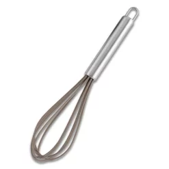 Kitchen Utensils AMERCOOK Florina Stainless Steel Durable Silicone Whisk With Handle BPA Free, Heat Resistant, Dishwasher Safe