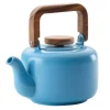 Cookware BonJour Ceramic Coffee And Tea 4-Cup Ceramic Teapot With Infuser, Aqua 1 Cookware BonJour Ceramic Coffee And Tea 4-Cup Ceramic Teapot With Infuser, Aqua -Weston Shop aqua bonjour tea kettles 47471 64 1000