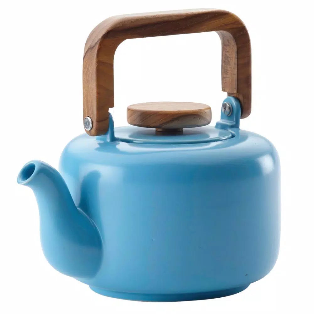 Cookware BonJour Ceramic Coffee And Tea 4-Cup Ceramic Teapot With Infuser, Aqua 3 Cookware BonJour Ceramic Coffee And Tea 4-Cup Ceramic Teapot With Infuser, Aqua