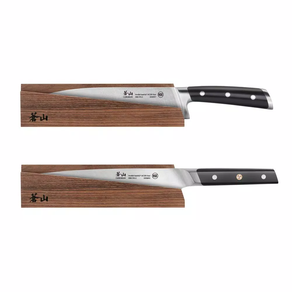 Cutlery Cangshan Solid Ash Wood Magnetic Knife Sheath Only For 8 In. Chef’s Knife - Image 3