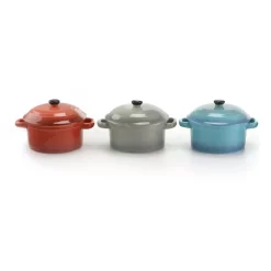 Bakeware Crock-Pot Pembury 4-Piece 9.6 Oz. Assorted Colors Casserole (Set Of 3)
