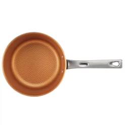 Alternative view of Cookware Ayesha Curry Home Collection 3 Qt. Aluminum Nonstick Sauce Pan In Brown Sugar With Glass Lid