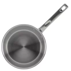 Alternative view of Cookware Ayesha Curry Home Collection 3 Qt. Stainless Steel Sauce Pan With Glass Lid