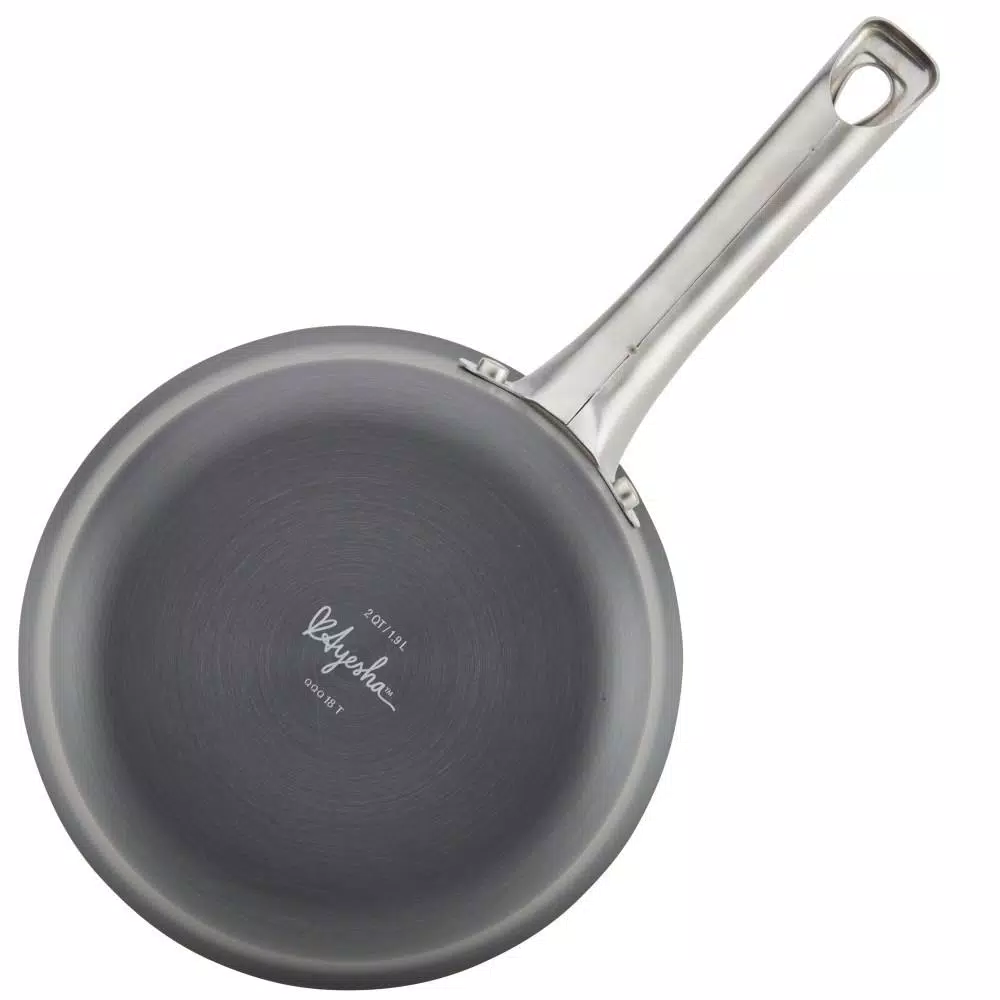 Cookware Ayesha Curry Home Collection 2 Qt. Aluminum Nonstick Sauce Pan In Basil Green With Glass Lid 5 Cookware Ayesha Curry Home Collection 2 Qt. Aluminum Nonstick Sauce Pan In Basil Green With Glass Lid - Image 3
