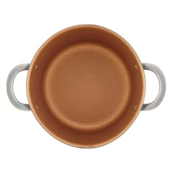 Alternative view of Cookware Ayesha Curry Home Collection 4.5 Qt. Hard Anodized Aluminum Covered Saucepot