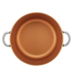 Alternative view of Cookware Ayesha Curry Home Collection 10 Qt. Hard-Anodized Aluminum Nonstick Stock Pot In Charcoal Gray With Glass Lid