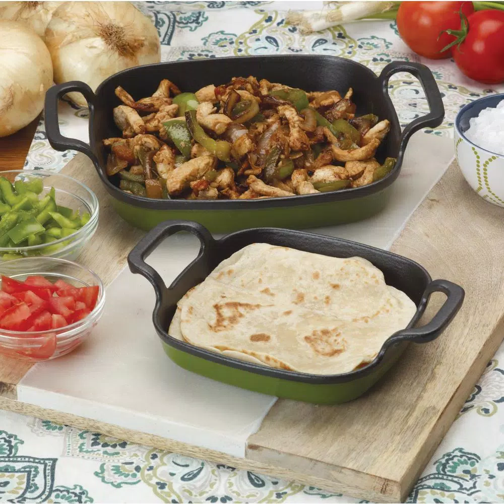 Bakeware Bayou Classic 8 In. Enameled Cypress Green Baking Dish 4 Bakeware Bayou Classic 8 In. Enameled Cypress Green Baking Dish - Image 2