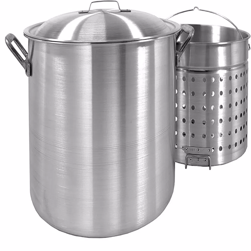 Cookware Bayou Classic 120 Qt. Aluminum Stock Pot In Silver With Lid 3 Cookware Bayou Classic 120 Qt. Aluminum Stock Pot In Silver With Lid