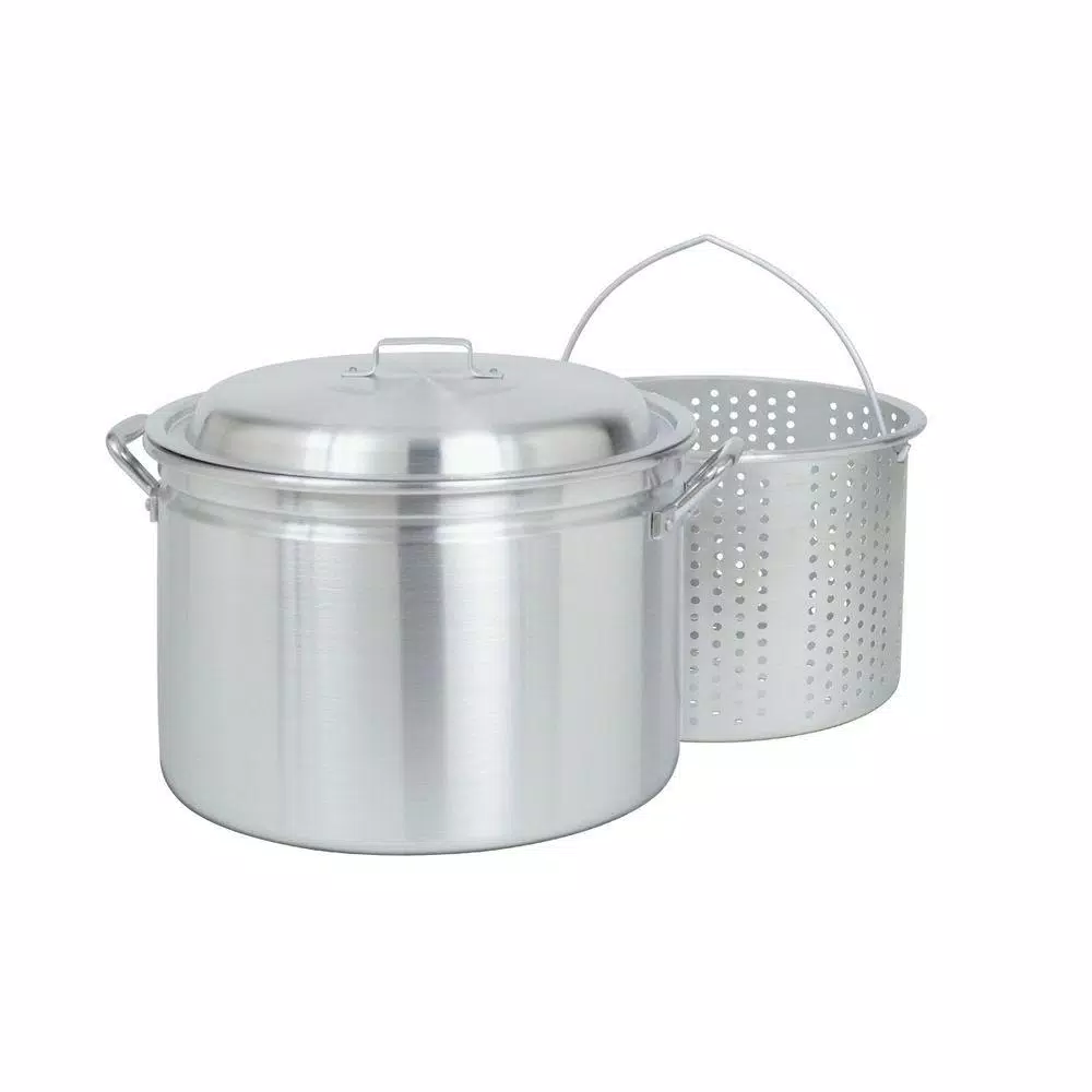 Cookware Bayou Classic 24 Qt. Aluminum Stock Pot In Silver With Lid 3 Cookware Bayou Classic 24 Qt. Aluminum Stock Pot In Silver With Lid