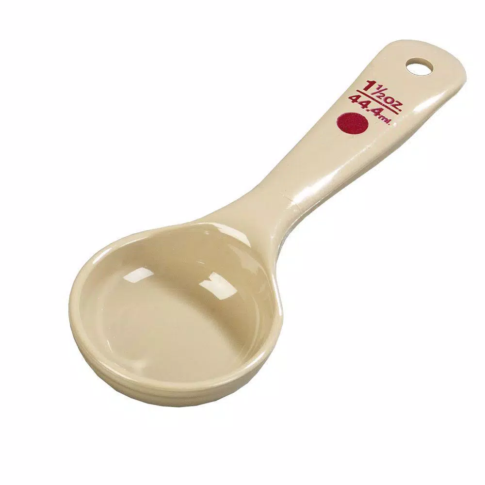 Bakeware Carlisle 1.5 Oz. Polycarbonate Solid Portioning Spoon In Beige (Case Of 12) 3 Bakeware Carlisle 1.5 Oz. Polycarbonate Solid Portioning Spoon In Beige (Case Of 12)