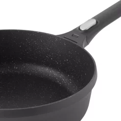 Cookware BergHOFF GEM 4.6 Qt. Cast Aluminum Nonstick Saute Pan In Black With Glass Lid -Weston Shop berghoff saute pans 2307305 4f 1000