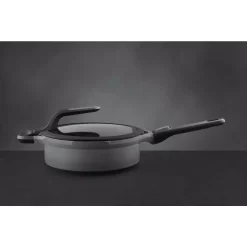 Cookware BergHOFF GEM Stay Cool 3.5 Qt. Cast Aluminum Nonstick Saute Pan In Gray With Glass Lid -Weston Shop berghoff saute pans 2307420 31 1000
