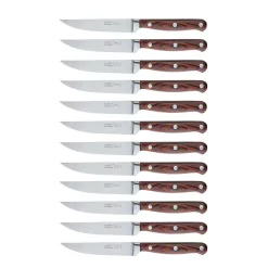 Cutlery BergHOFF Pakka Wood 12-Piece Stainless Steel Steak Knife Set