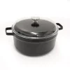 Cookware BergHOFF GEM 7.7 Qt. Cast Aluminum Nonstick Stock Pot In Black With Glass Lid