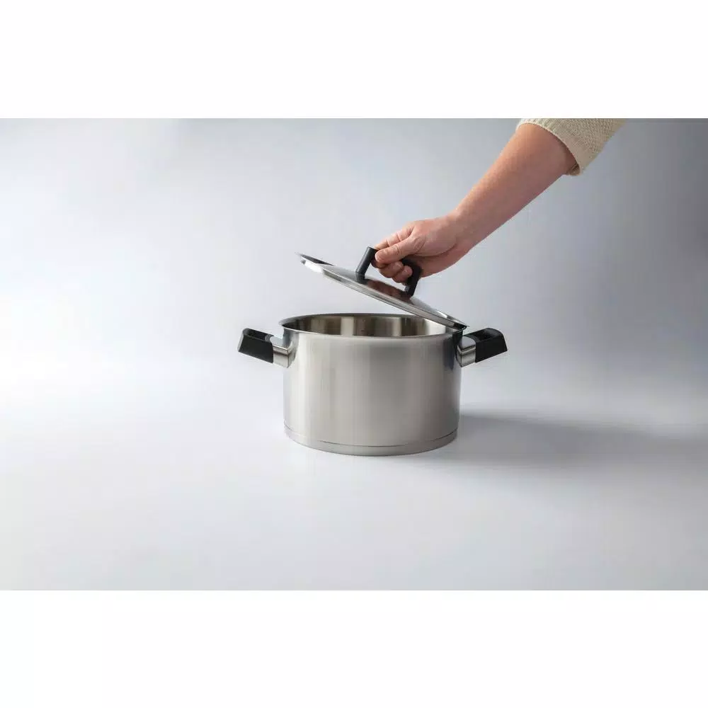 Cookware BergHOFF Ron 6.8 Qt. Stainless Steel Stock Pot With Lid 6 Cookware BergHOFF Ron 6.8 Qt. Stainless Steel Stock Pot With Lid - Image 4