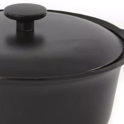 Cookware BergHOFF Ron 4.4 Qt. Cast Iron Stock Pot In Black With Lid -Weston Shop berghoff stock pots 3900040 c3 1000
