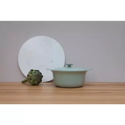 Cookware BergHOFF Ron 4.4 Qt. Cast Iron Stock Pot In Green With Lid 12 Cookware BergHOFF Ron 4.4 Qt. Cast Iron Stock Pot In Green With Lid -Weston Shop berghoff stock pots 3900045 1f 1000
