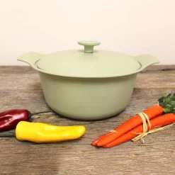 Cookware BergHOFF Ron 4.4 Qt. Cast Iron Stock Pot In Green With Lid 15 Cookware BergHOFF Ron 4.4 Qt. Cast Iron Stock Pot In Green With Lid -Weston Shop berghoff stock pots 3900045 31 1000