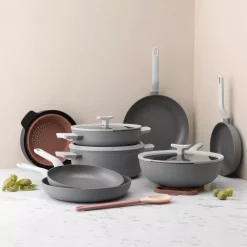 Cookware BergHOFF Leo 11 In. Aluminum Nonstick Wok In Grey With Glass Lid 7 Cookware BergHOFF Leo 11 In. Aluminum Nonstick Wok In Grey With Glass Lid -Weston Shop berghoff woks stir fry pans 3950171 31 1000