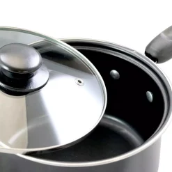 Alternative view of Better Chef Deluxe 7-Piece Aluminum Nonstick Cookware Set In Black