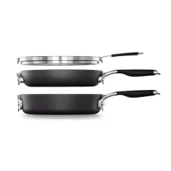 Alternative view of Calphalon Select Space Saving 3-Piece Hard-Anodized Aluminum Nonstick Cookware Set In Black