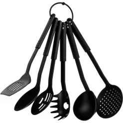 Kitchen Utensils Chef Buddy 6-Piece Kitchen Utensil Set On Ring