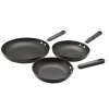 Cookware Circulon Classic 3-Piece Hard-Anodized Aluminum Nonstick Skillet Set In Black -Weston Shop black circulon skillets 83303 64 1000