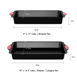 Alternative view of Bakeware Classic Cuisine 2-Piece Baking Pan Set