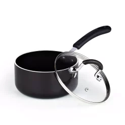 Cook N Home 8-Piece Aluminum Nonstick Cookware Set In Black 12 Cook N Home 8-Piece Aluminum Nonstick Cookware Set In Black -Weston Shop black cook n home cookware sets 02497 1f 1000