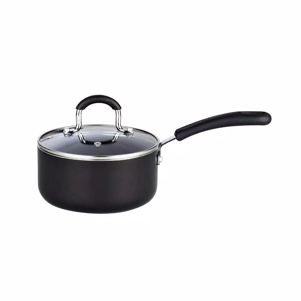 Cook N Home 8-Piece Aluminum Nonstick Cookware Set In Black 7 Cook N Home 8-Piece Aluminum Nonstick Cookware Set In Black - Image 5