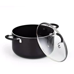 Alternative view of Cook N Home 8-Piece Aluminum Nonstick Cookware Set In Black