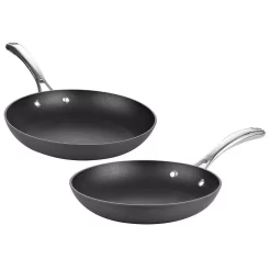 Cookware Cooks Standard 2-Piece Hard-Anodized Aluminum Nonstick Frying Pan Set In Black -Weston Shop black cooks standard skillets 02477 4f 1000