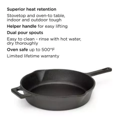 Cookware Ecolution Farmhouse 9.5 In. Cast Iron Frying Pan In Black -Weston Shop black ecolution skillets eobk 5124 4f 1000