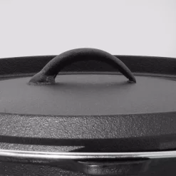 Cookware ExcelSteel 6 Qt. Round Cast Iron Dutch Oven In Black With Lid 9 Cookware ExcelSteel 6 Qt. Round Cast Iron Dutch Oven In Black With Lid -Weston Shop black excelsteel dutch ovens braisers 518 4f 1000