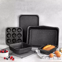Alternative view of GRANITESTONE Stack Master 6-Piece Mineral And Diamond Infused Non-Stick Space Saving Stackable Bakeware Set