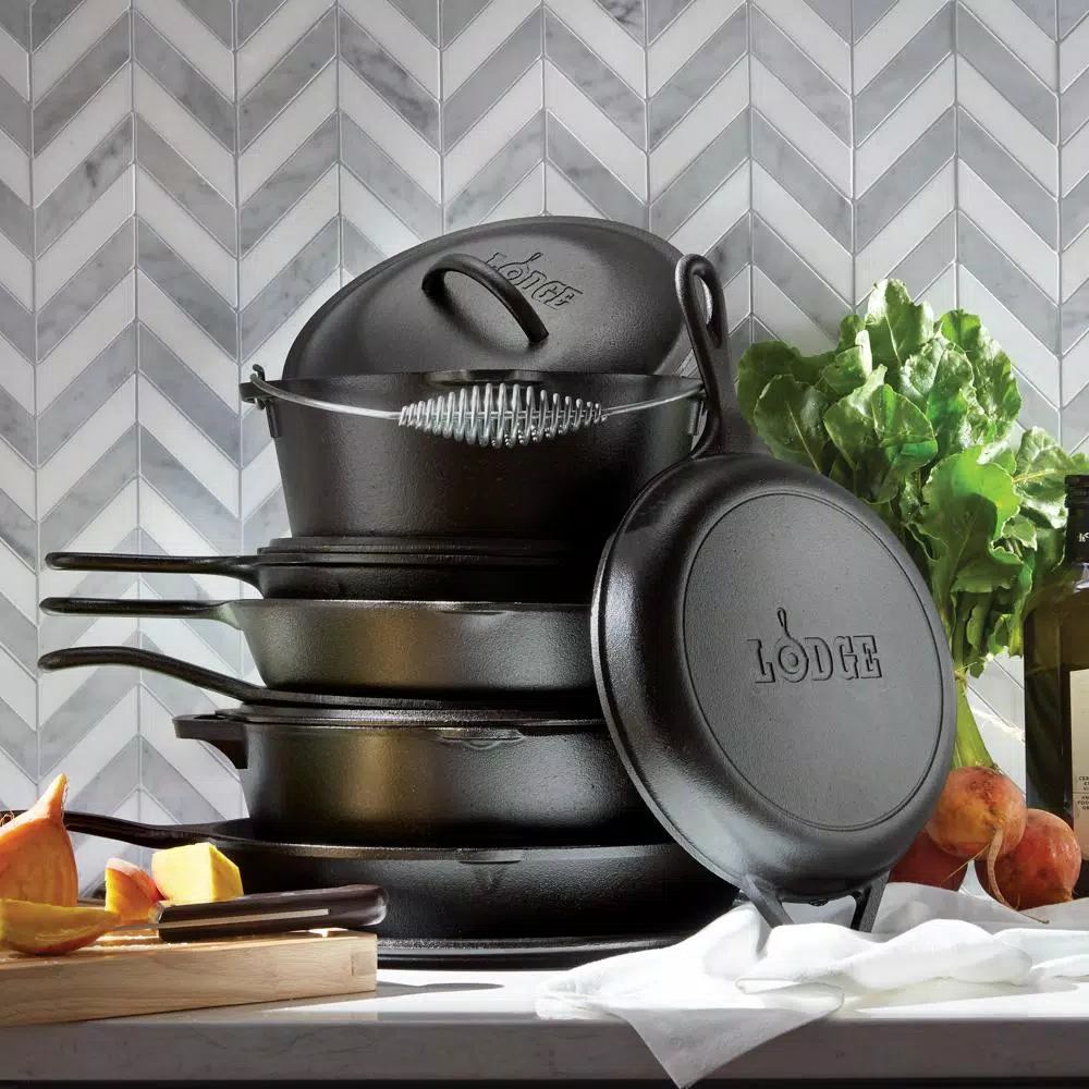 Cookware Lodge 10.5 In. Cast Iron Griddle In Black 7 Cookware Lodge 10.5 In. Cast Iron Griddle In Black - Image 5