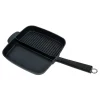 Cookware MasterPan Sectional Series 11 In. Cast Aluminum Nonstick Grill Pan In Black With Split Section