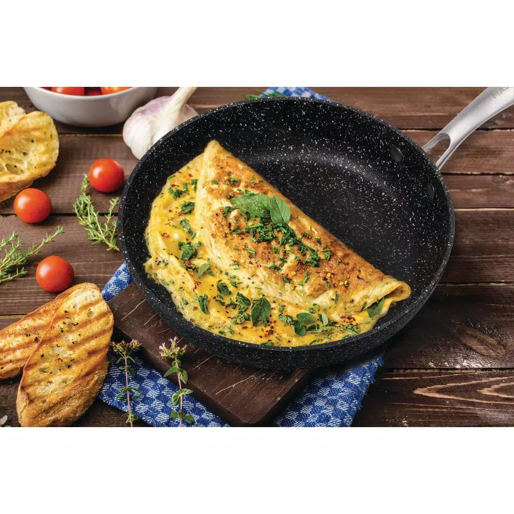 Cookware MasterPan Granite Ultra 11 In. Cast Aluminum Nonstick Frying Pan In Black 7 Cookware MasterPan Granite Ultra 11 In. Cast Aluminum Nonstick Frying Pan In Black - Image 5
