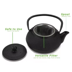 Cookware Mind Reader 1.25-Cup Black Single Serve Cast Iron Tetsubin Tea Pot With Infuser 12 Cookware Mind Reader 1.25-Cup Black Single Serve Cast Iron Tetsubin Tea Pot With Infuser -Weston Shop black mind reader tea kettles 10catea blk 1f 1000
