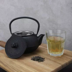 Cookware Mind Reader 1.25-Cup Black Single Serve Cast Iron Tetsubin Tea Pot With Infuser 13 Cookware Mind Reader 1.25-Cup Black Single Serve Cast Iron Tetsubin Tea Pot With Infuser -Weston Shop black mind reader tea kettles 10catea blk 44 1000