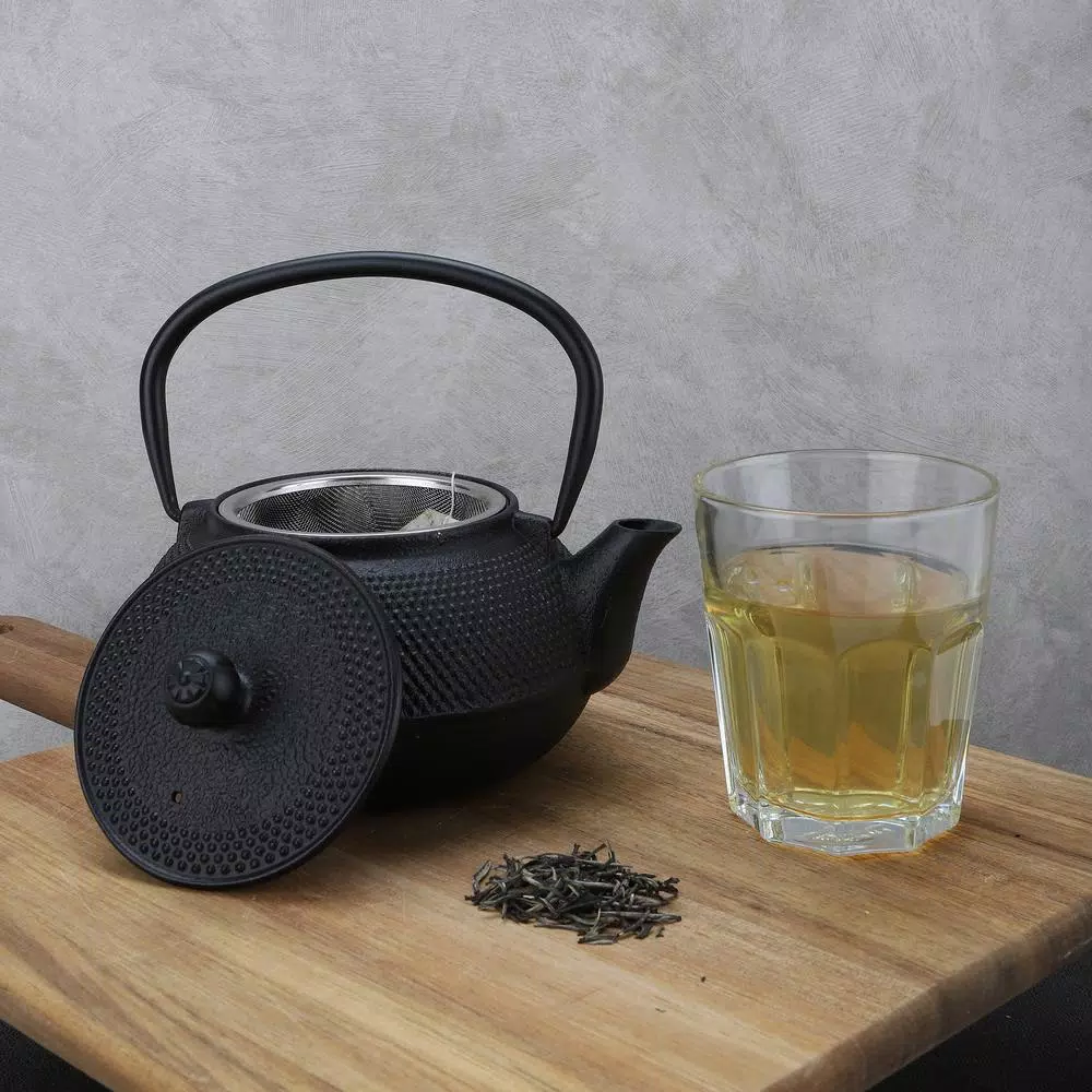 Cookware Mind Reader 1.25-Cup Black Single Serve Cast Iron Tetsubin Tea Pot With Infuser 7 Cookware Mind Reader 1.25-Cup Black Single Serve Cast Iron Tetsubin Tea Pot With Infuser - Image 5