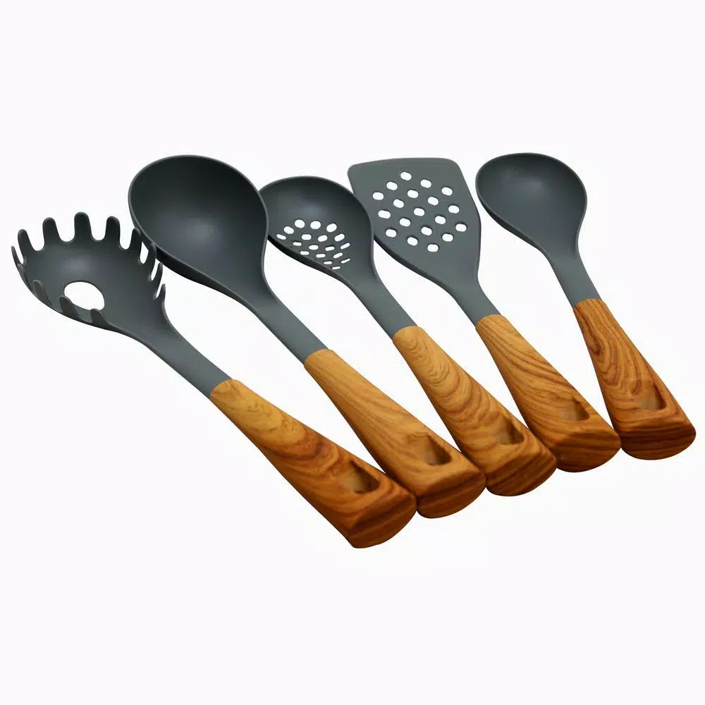 Kitchen Utensils Oster Everwood Kitchen Nylon Tools (Set Of 5) 3 Kitchen Utensils Oster Everwood Kitchen Nylon Tools (Set Of 5)