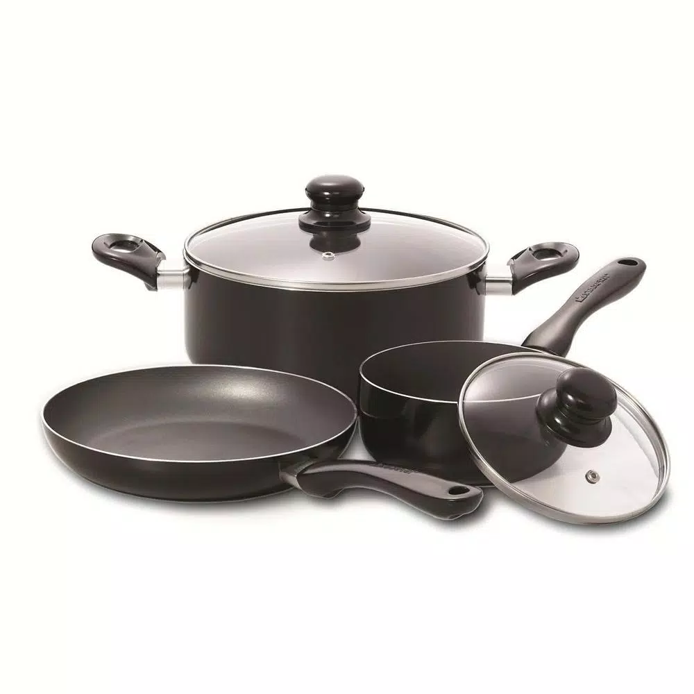 Starfrit Simplicity 5-Piece Aluminum Nonstick Cookware Set In Black 5 Starfrit Simplicity 5-Piece Aluminum Nonstick Cookware Set In Black - Image 3