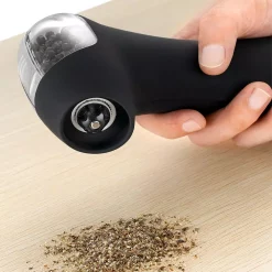 Kitchen Gadgets & Tools Ozeri Graviti Pro II Electric Salt And Pepper Grinder Set, BPA-Free -Weston Shop black white ozeri salt pepper mills ozg11 c3 1000