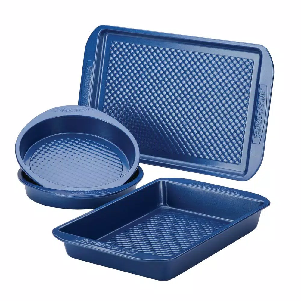 Circulon 4-Piece Blue Colorvive Nonstick Bakeware Set 3 Circulon 4-Piece Blue Colorvive Nonstick Bakeware Set