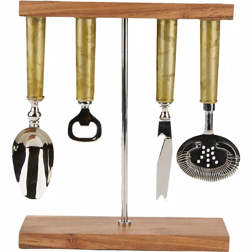 Kitchen Utensils Mind Reader Galvanized Bar Set With Organizer Stand For Perfect Bartending Kit Silver 4-Piece Bar Set Stand 3 Kitchen Utensils Mind Reader Galvanized Bar Set With Organizer Stand For Perfect Bartending Kit Silver 4-Piece Bar Set Stand