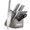 Calphalon Classic 15-Piece Self-Sharpening Stainless Steel Cutlery Knife And Block Set With Sharp In Technology