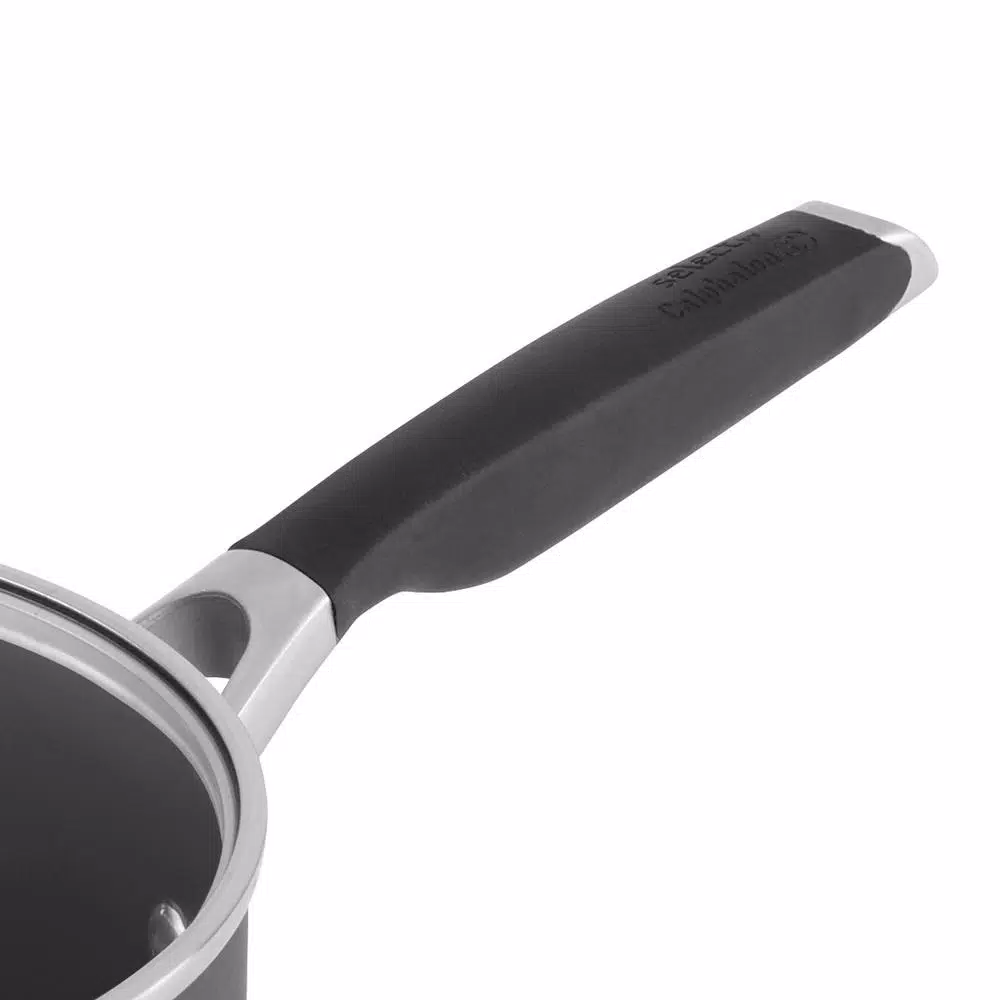 Cookware Calphalon Select 2.5 Qt. Hard-Anodized Aluminum Nonstick Sauce Pan In Black With Glass Lid 5 Cookware Calphalon Select 2.5 Qt. Hard-Anodized Aluminum Nonstick Sauce Pan In Black With Glass Lid - Image 3