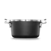 Cookware Calphalon Select Space Saving 6 Qt. Hard-Anodized Aluminum Nonstick Stock Pot In Black With Glass Lid